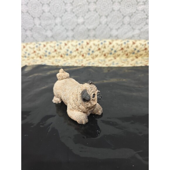 Vintage‎ 1984 Stone Critters The Animal Collection Pug Dog Figurine Painted 4" - Picture 2 of 7